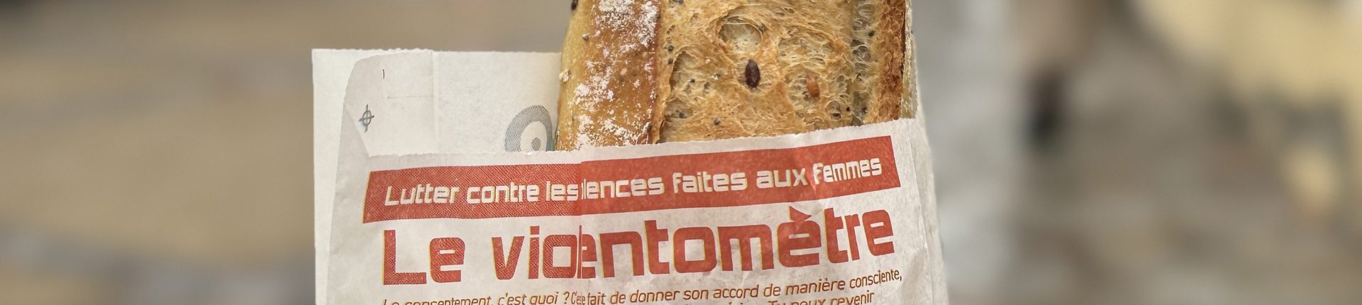 12 000 sacs à baguettes pour sensibiliser aux violences  faites aux femmes